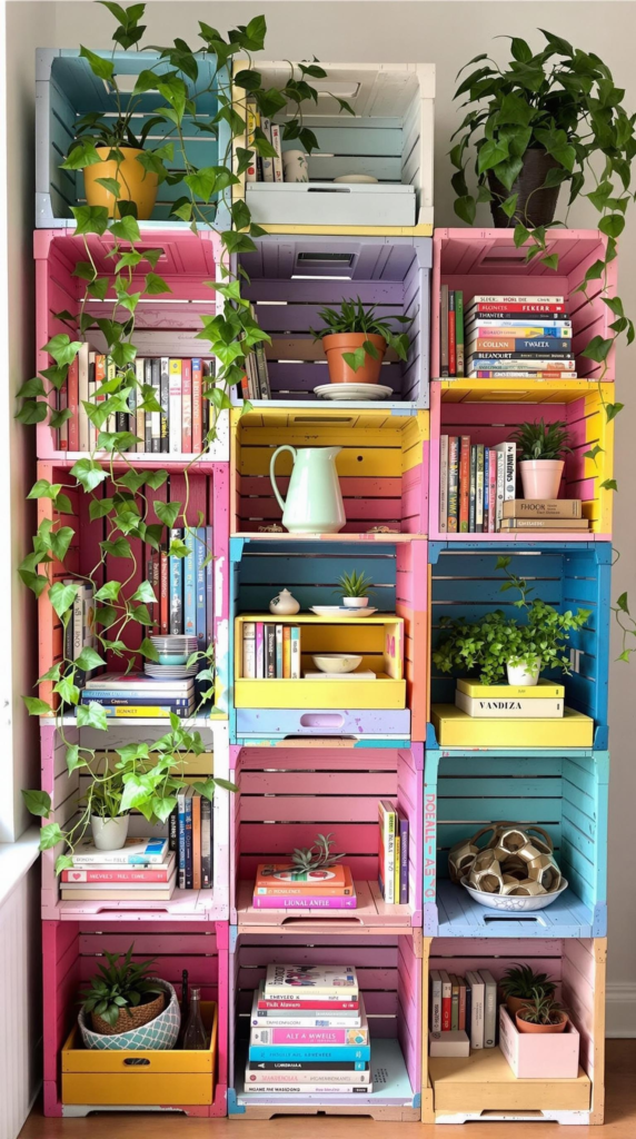 Upcycled & DIY book shelves