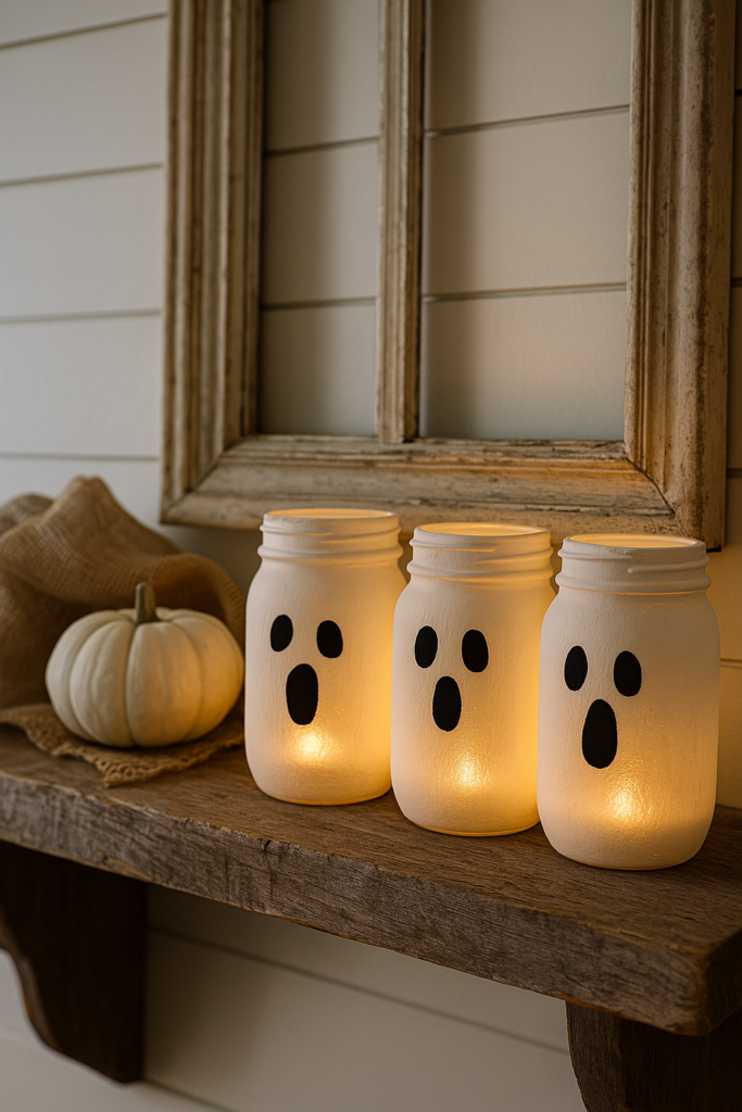 diy ghost candles