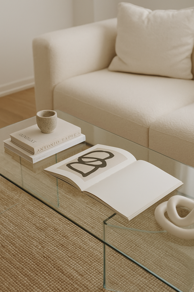 glass coffee table