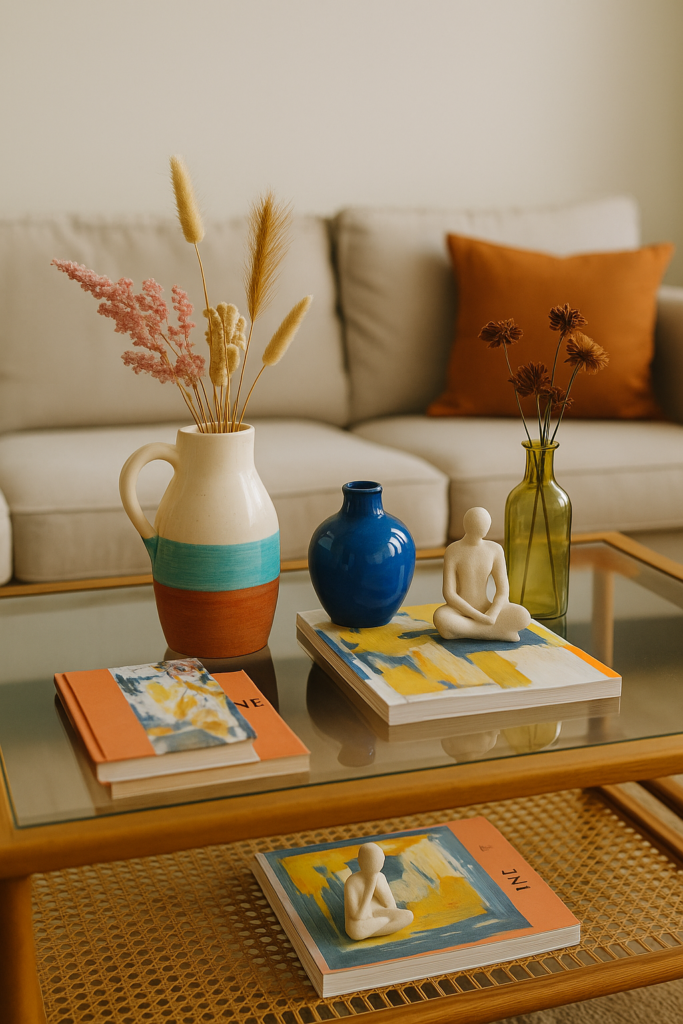 colorful coffee table