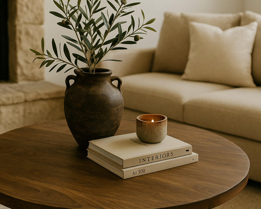 coffee table setup
