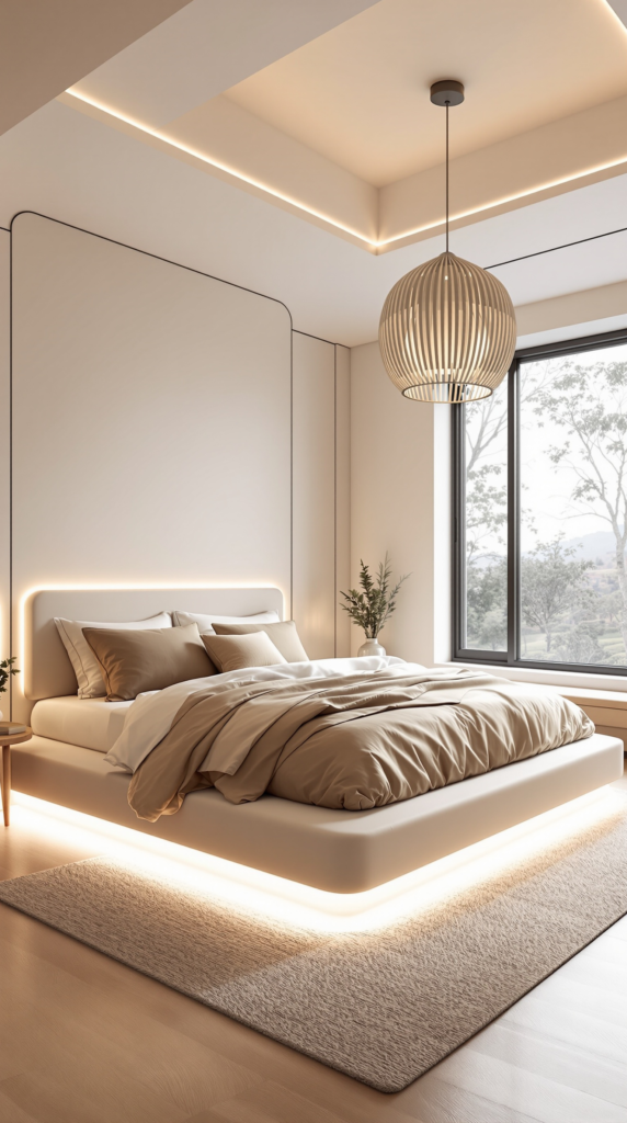futuristic-inspired bedroom