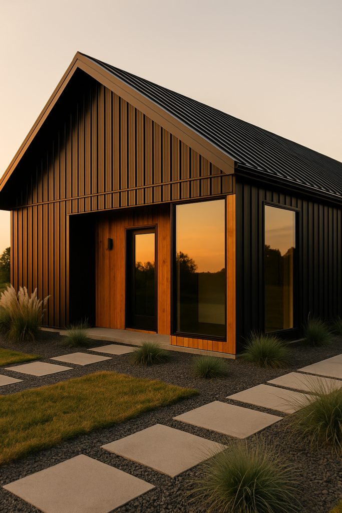 modern barndominium