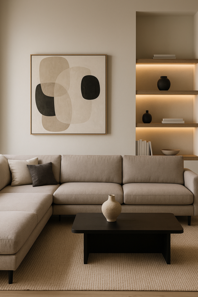 modern living space vignette