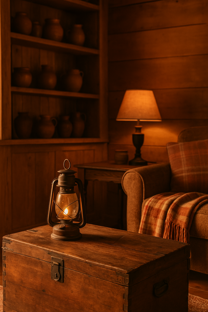 rustic interior vignette