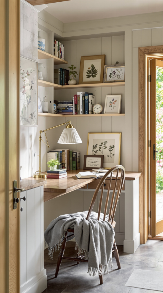 secluded English-cottage reading nook