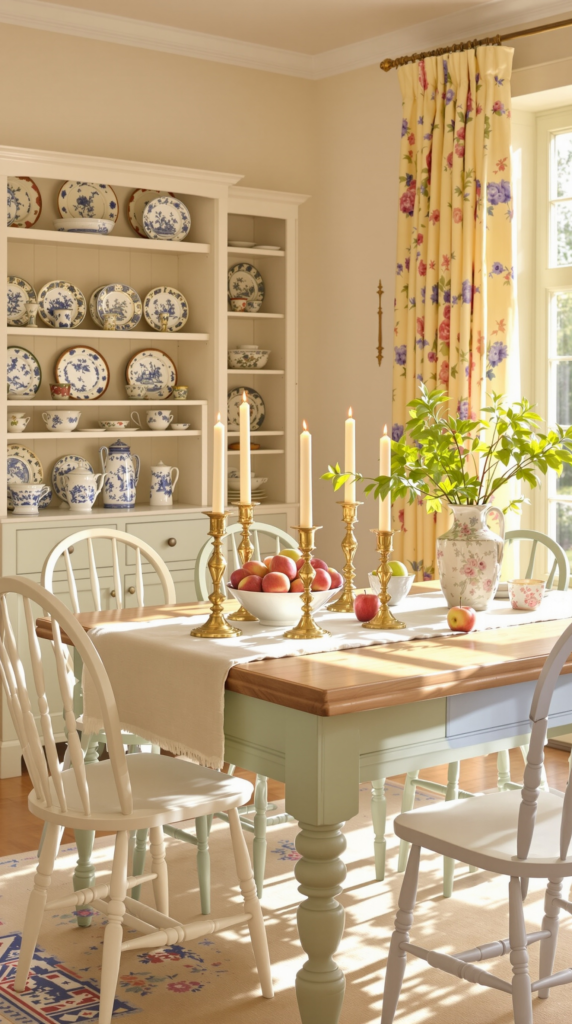 warm dining room
