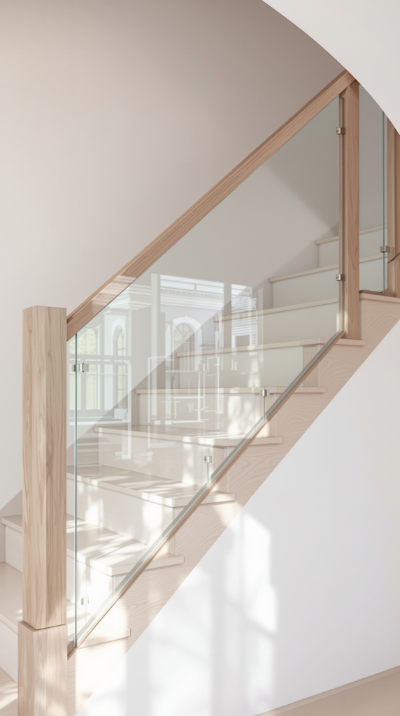 Half-Glass, Half-Wood Railings