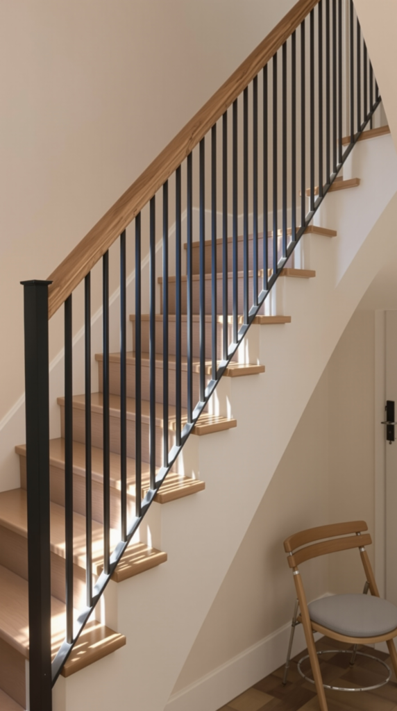 Thin Horizontal Metal Bars