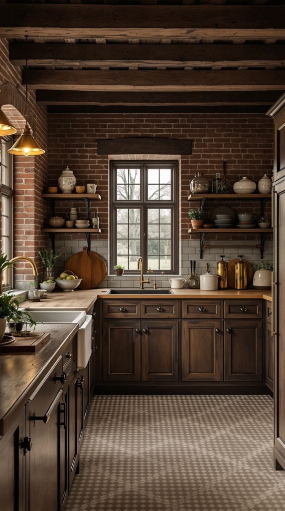 romantic, moody cottage-style kitchen 2