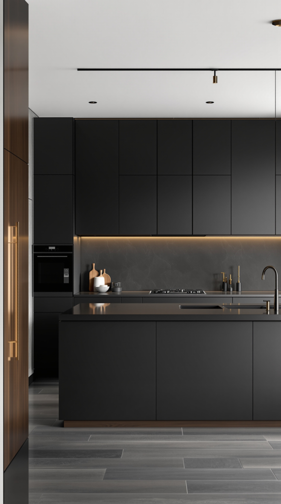 smoky charcoal kitchen