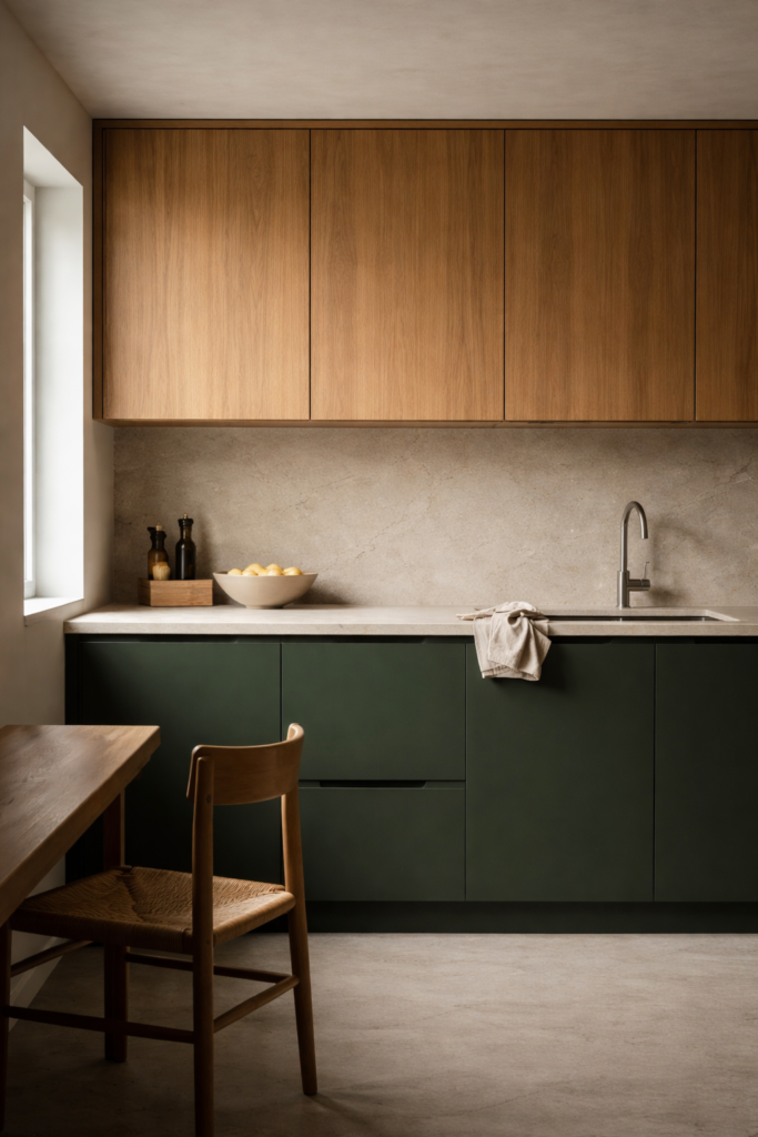 two tone kitchen