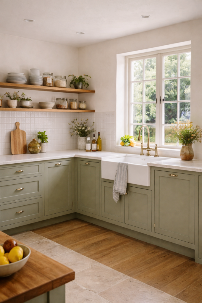 muted sage green