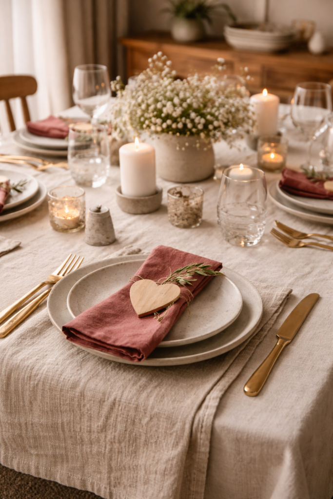 valentine's day table