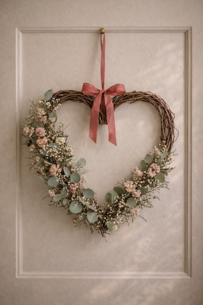 valentine's inspired wreath