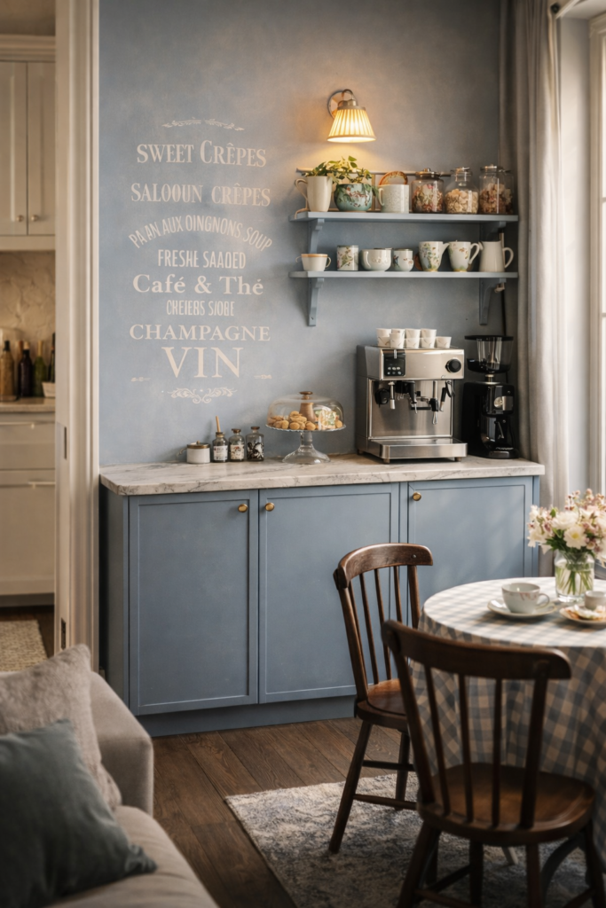 Built-In Cabinet Coffee Bar