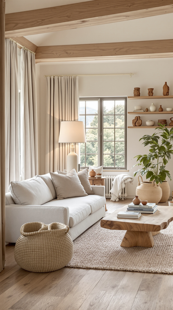 Raw Wood + Linen Organic Style