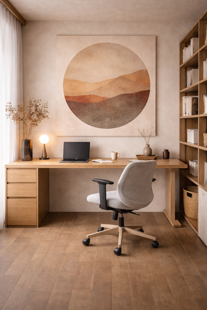 One Quiet Artwork in a homeoffice