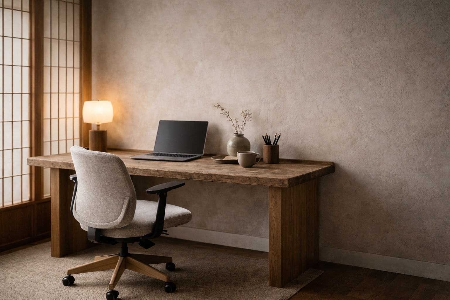 japandi home office ideas featured